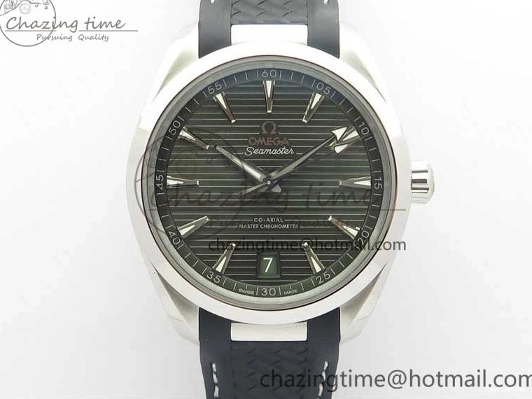 0407 TechFriendly Aqua Terra 150M Master Chronometers VSF 1:1 Best Edition Green Dial on Black Rubber Strap A8900 Super Clone (2 Straps) 7915